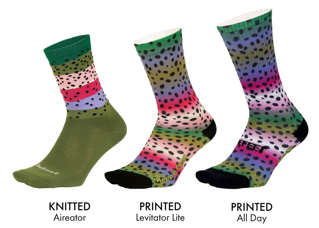What’s the difference between knit custom socks and printed custom socks? - DeFeet