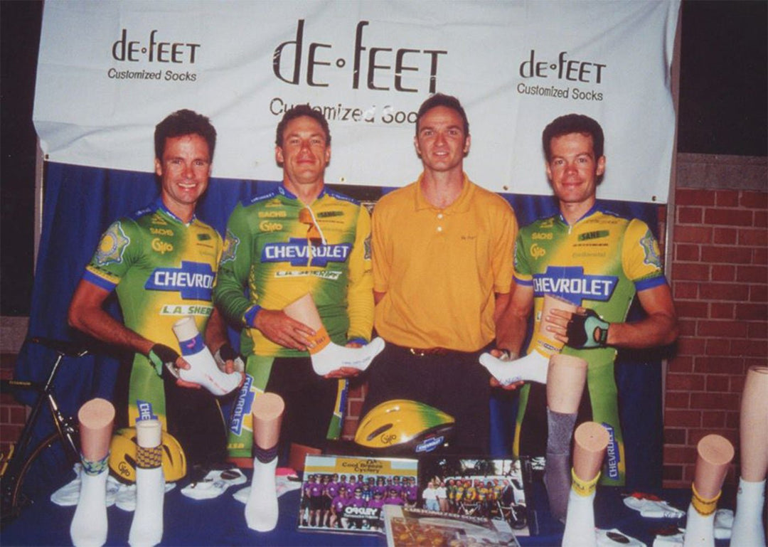 Pro Cycling Team History With Custom DeFeet Socks - DeFeet
