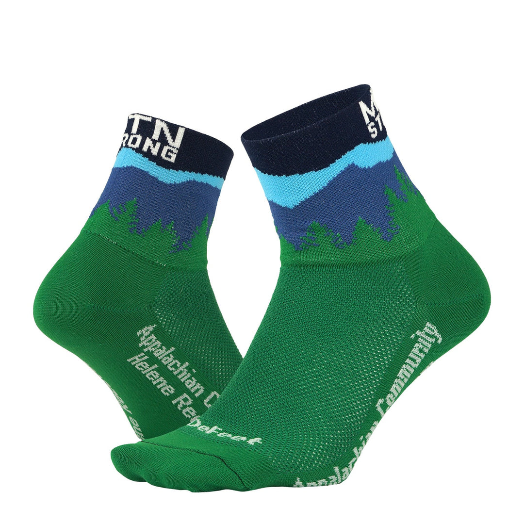 MTN Strong fundraiser sock for Hurricane Helene relief