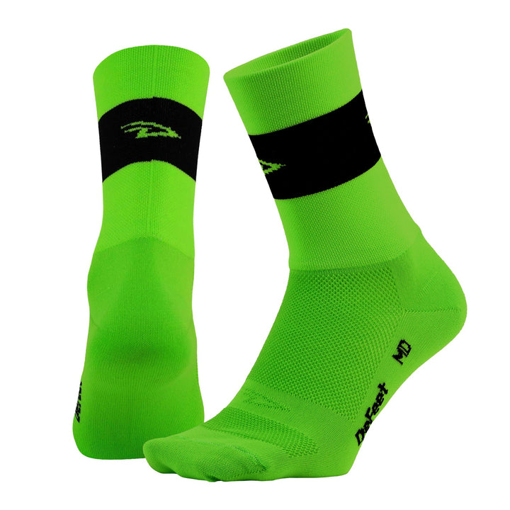 Aireator 5" Team DeFeet (Neon Green w/Black Stripe)