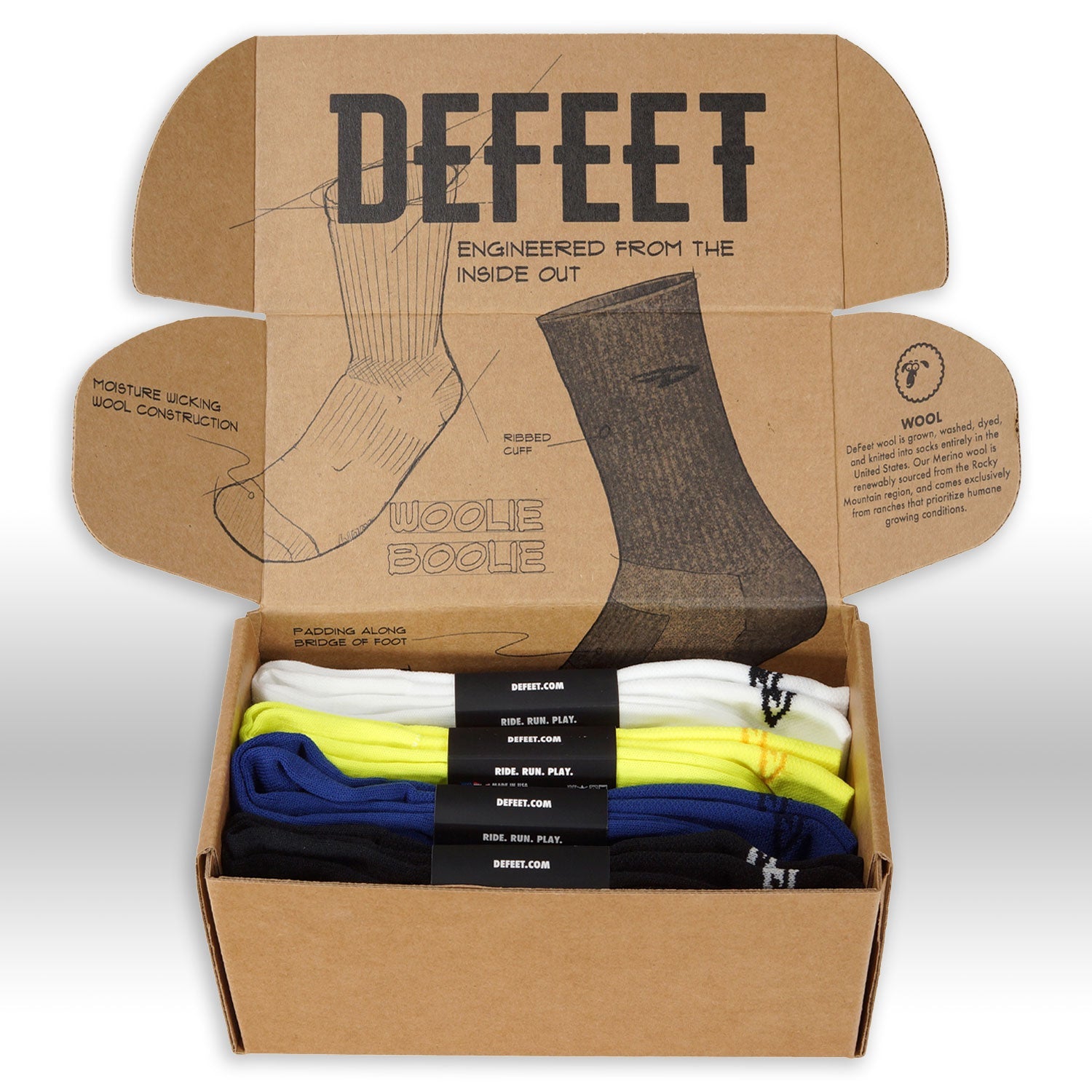 DeFeet Aireator 4-pack holiday gift box