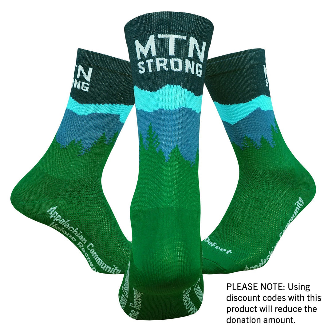 DeFeet Aireator 6" MTN Strong Socks #hurricanehelene #fundraiser #MTNstrong #WNCstrong #NCstrong #athletic# #cycling# #run#