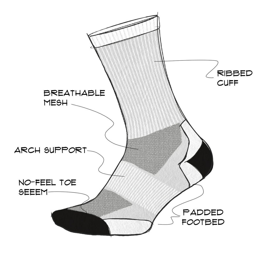 All Day Ankle 1" Space Dye - DeFeet