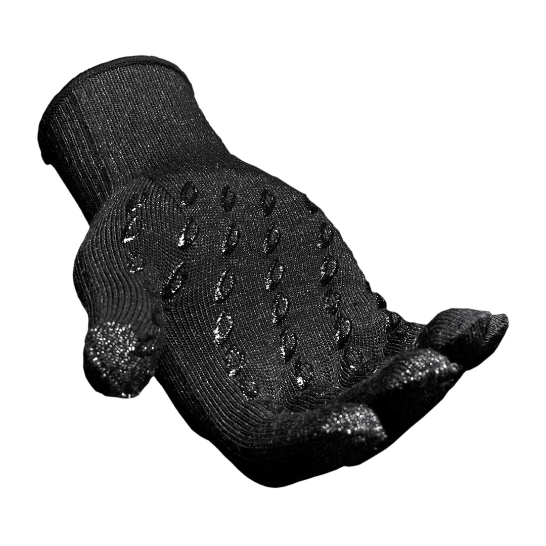 Duraglove ET "V Logo" Charcoal Wool w/Black Grippies