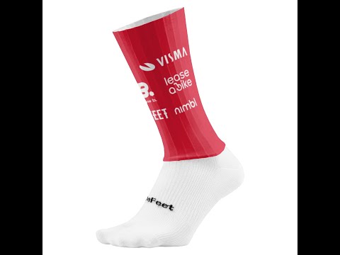 ウェア Defeet evojet Tall Solid White Aero Cycling Socks | Lightweight | EVO Jet