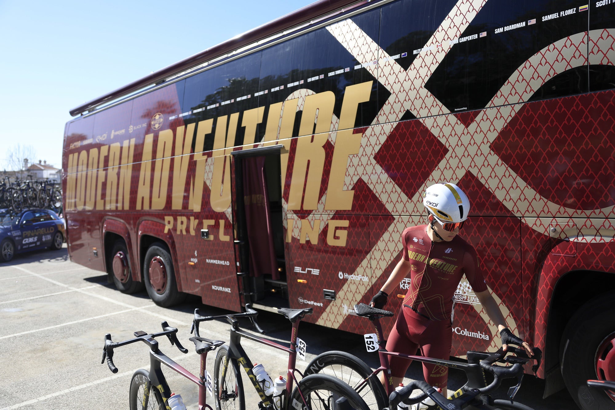 Modern Adventure Pro Cycling team bus