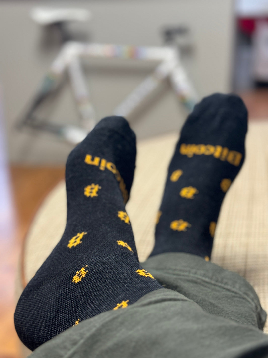 Wooleator 6" Bitcoin HODL Socks