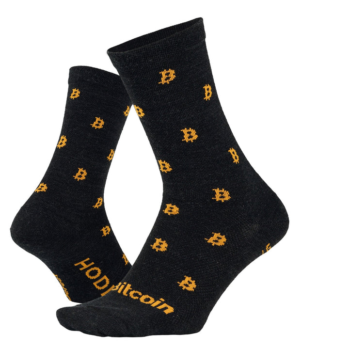 Wooleator 6" Bitcoin HODL Socks