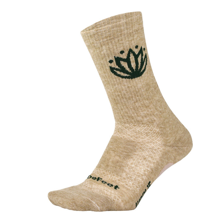 DeFeet Woolie Boolie thick wool crew sock with Big Bend National Park logo