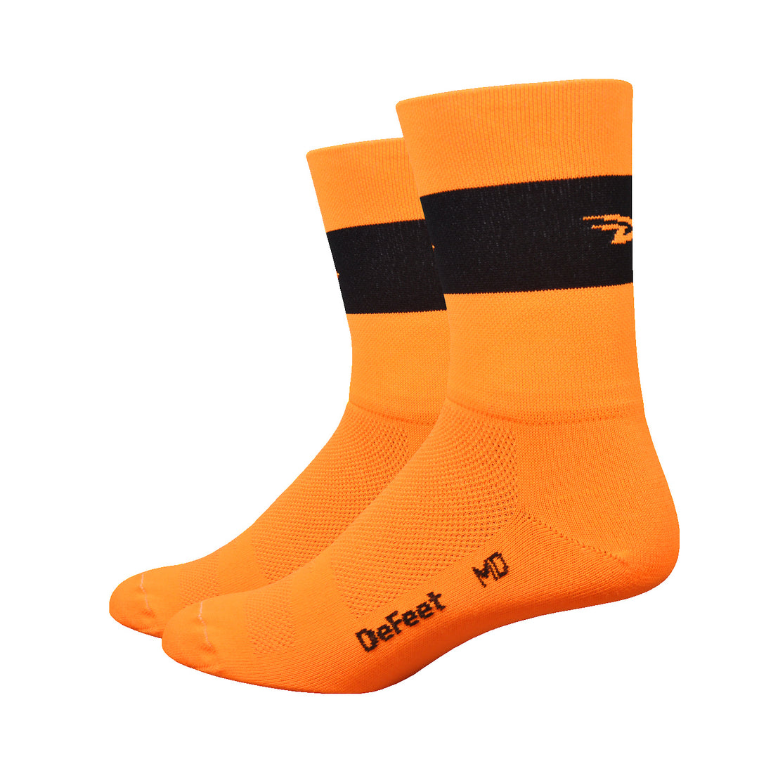 Aireator 5" Team DeFeet (Neon Orange w/Black Stripe)