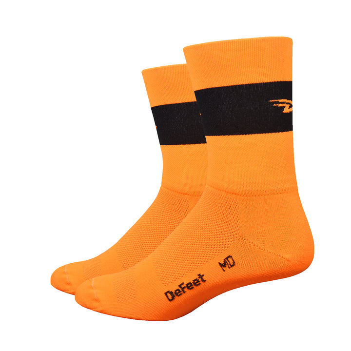 Aireator 5" Team DeFeet (Neon Orange w/Black Stripe)