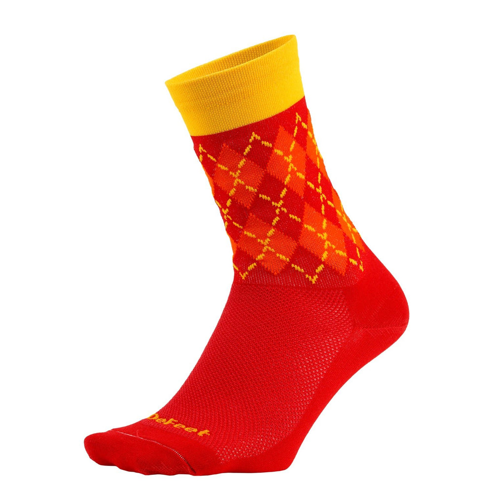 DeFeet Aireator 6" Crew Argyle Socks #athletic# #cycling# #run#