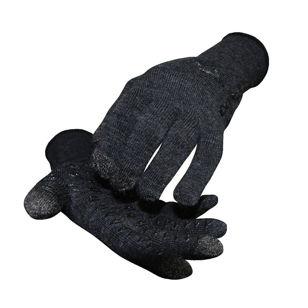 Duraglove ET Charcoal Wool w/Black Grippies XS