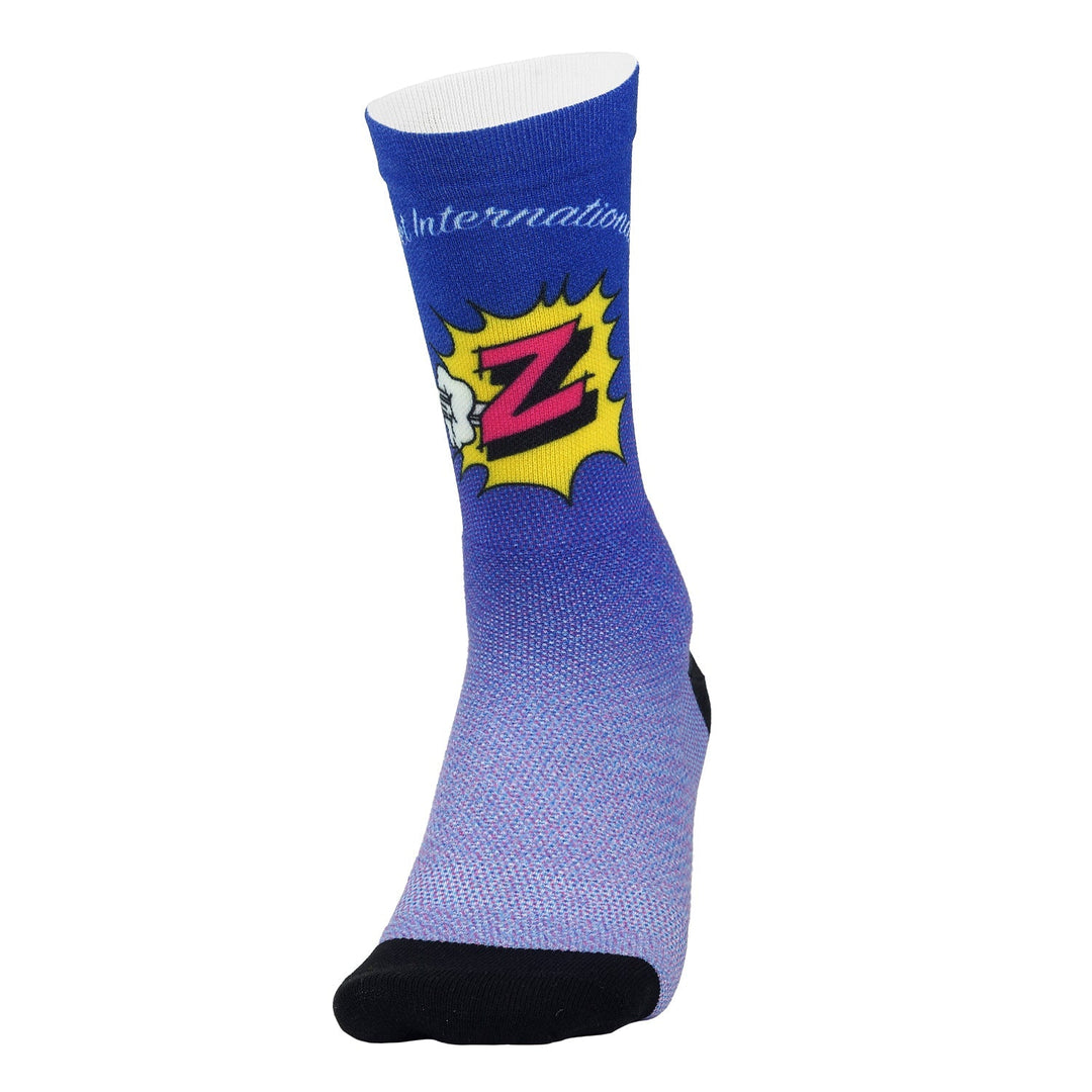 Chaussettes DeFeet Levitator Lite jaune et vert Chaussettes DeFeet Levitator Lite jaune et vert