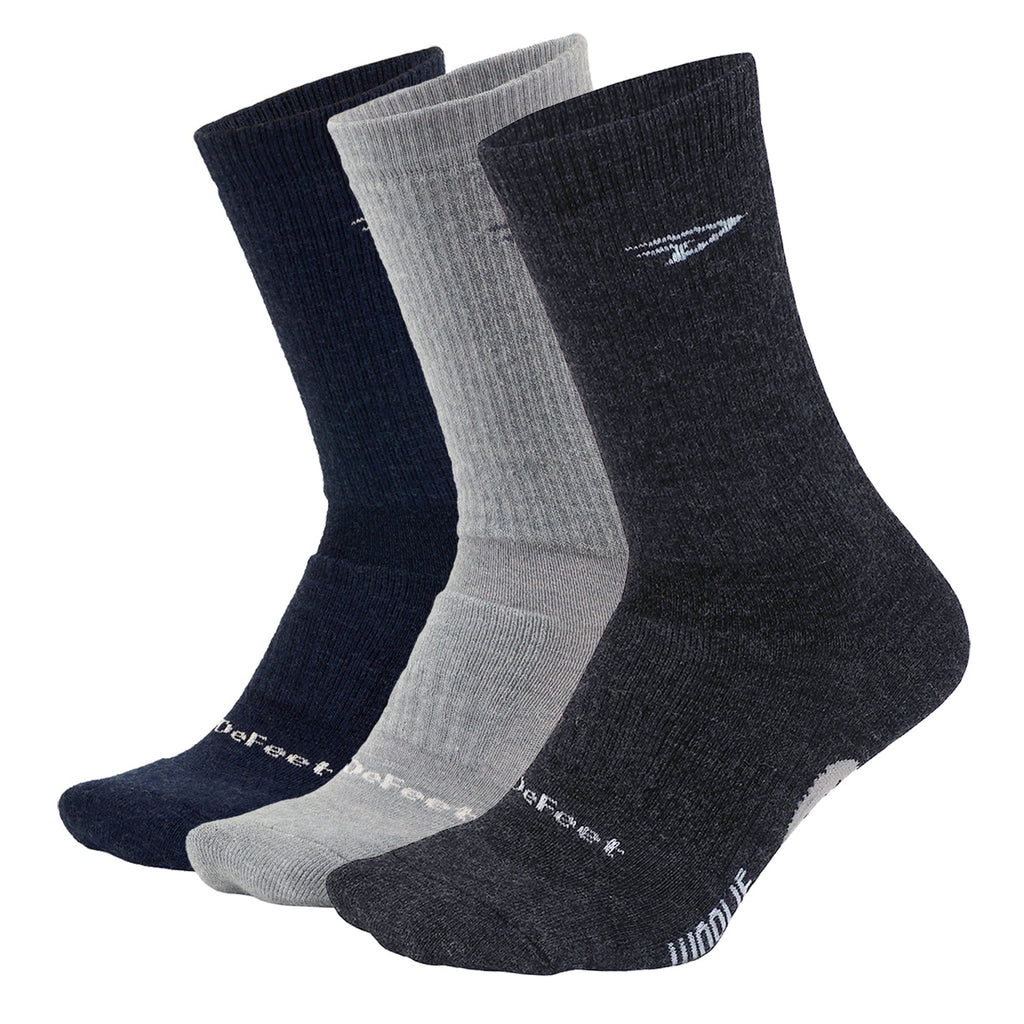 Thick Wool DeFeet Logo Cycling Socks, Woolie Boolie 6” Cuff